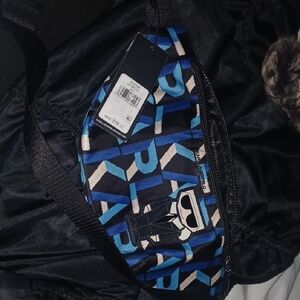 Karl Lagerfeld Blue and Black Belt Bag